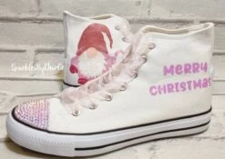 Christmas Shoes, Christmas Gonk, Xmas Hightop Trainers, Holiday Sneakers, Custom Christmas Pumps