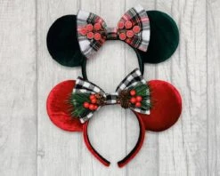 Christmas Twig Mouse Ears, Red Velvet Minnie Ears, Holiday Disney Ears -Cheap Bags & Purses Store il fullxfull.3416891576 1sc8
