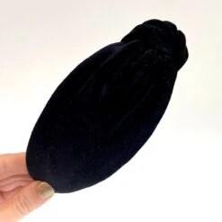 Handmade Black Velvet Luxury Hairband Headband - Knotted Turban Wide Fabric Alice Band Hair Christmas -Cheap Bags & Purses Store il fullxfull.3427580242 r8hs