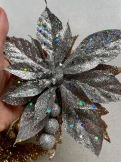 Large Silver Glitter Hair Flower/ Vintage Style Hair Flower/ Halloween Accessory/ Glitter Flower / Christmas Flower Clip 14 Large Silver Glitter Hair Flower/ Vintage Style Hair Flower/ Halloween Accessory/ Glitter Flower / Christmas Flower Clip -Cheap Bags & Purses Store il fullxfull.3443156899 i1e5