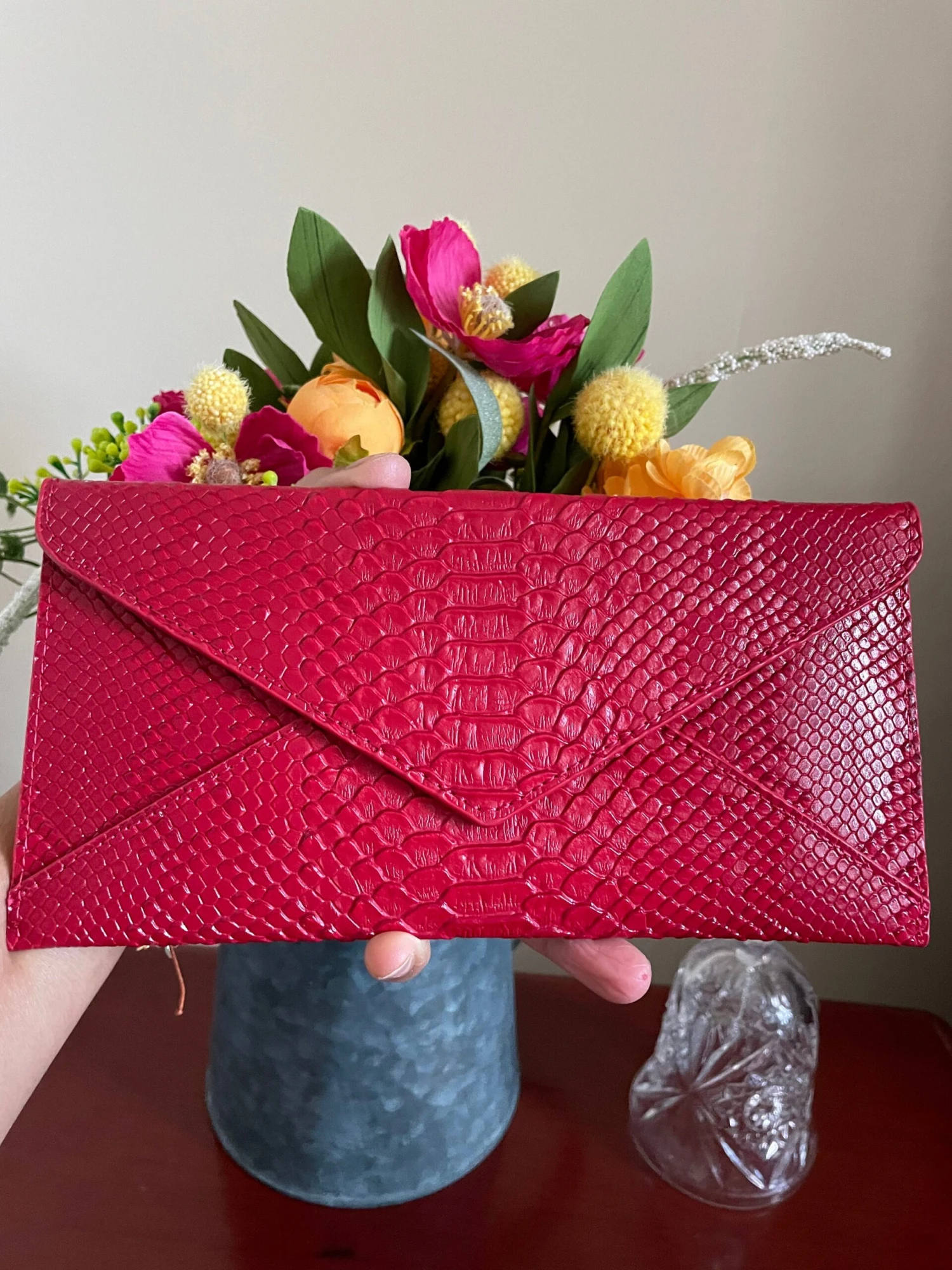 Envelope Evening Clutch/clutch Purse/small Clutch Bags/purses For Women/Christmas Gifts/red Party Bags/croc Pattern Vegan Leather Bags/gifts 3 Envelope Evening Clutch/clutch Purse/small Clutch Bags/purses For Women/Christmas Gifts/red Party Bags/croc Pattern Vegan Leather Bags/gifts