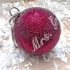 Swarovski ELEMENTS Minaudiere Burgundy Christmas Red Bauble Grinch Round Shape Crystal Metal Case Box Clutch Purse Bag -Cheap Bags & Purses Store il fullxfull.3474337494 8yay