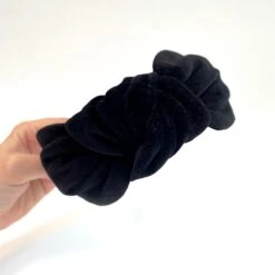 Handmade Black Velvet Luxury Hairband Headband - Knotted Turban Wide Fabric Alice Band Hair Christmas -Cheap Bags & Purses Store il fullxfull.3475254553 owl5