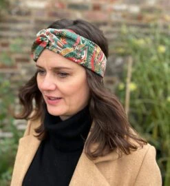 Christmas Twisted Turban Headband - My Little Star Liberty London Print