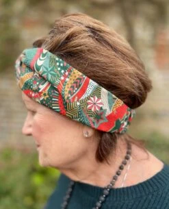 Christmas Twisted Turban Headband - My Little Star Liberty London Print -Cheap Bags & Purses Store il fullxfull.3479348429 qet8