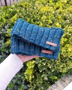 2 Matching Crochet Ear Warmer, Winter Knit Headband, Knitting Handmade Girl/ Boy Beanie/Christmas Gift/ Family Team Headband Stocking Filler