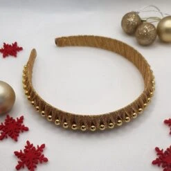 Christmas Headband, Red Festive Hairband, Silver Alice Band, Gold Pearl Garland, Xmas Tinsel, Sparkly Ribbon Bow -Cheap Bags & Purses Store il fullxfull.3491260872 4vs6