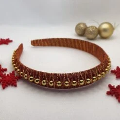Christmas Headband, Red Festive Hairband, Silver Alice Band, Gold Pearl Garland, Xmas Tinsel, Sparkly Ribbon Bow -Cheap Bags & Purses Store il fullxfull.3491261358 m270