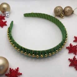 Christmas Headband, Red Festive Hairband, Silver Alice Band, Gold Pearl Garland, Xmas Tinsel, Sparkly Ribbon Bow -Cheap Bags & Purses Store il fullxfull.3491262846 5u4d