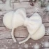 Sherpa Ears Super Cute Fluffy Ivory Teddy Bear Sherpa Ears Perfect Winter Christmas Ears Christmas Gift