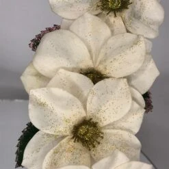 Christmas Limited Edition Cream & Gold Velveteen Hellebore Cascade Headpiece Holiday Winter Vintage Style -Cheap Bags & Purses Store il fullxfull.3500361595 q2mg