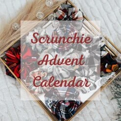 Christmas Scrunchie 12-Day Advent Calendar - Christmas Gifts For Her, Stocking Stuffer, Christmas Scrunchies - Hair Accessories
