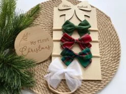 Christmas Bow Headbands Set, Baby Girl Headband, Wooden Headband Stand, Headbands Holder, Baby Girl Christmas Gift -Cheap Bags & Purses Store il fullxfull.3508256730 69za