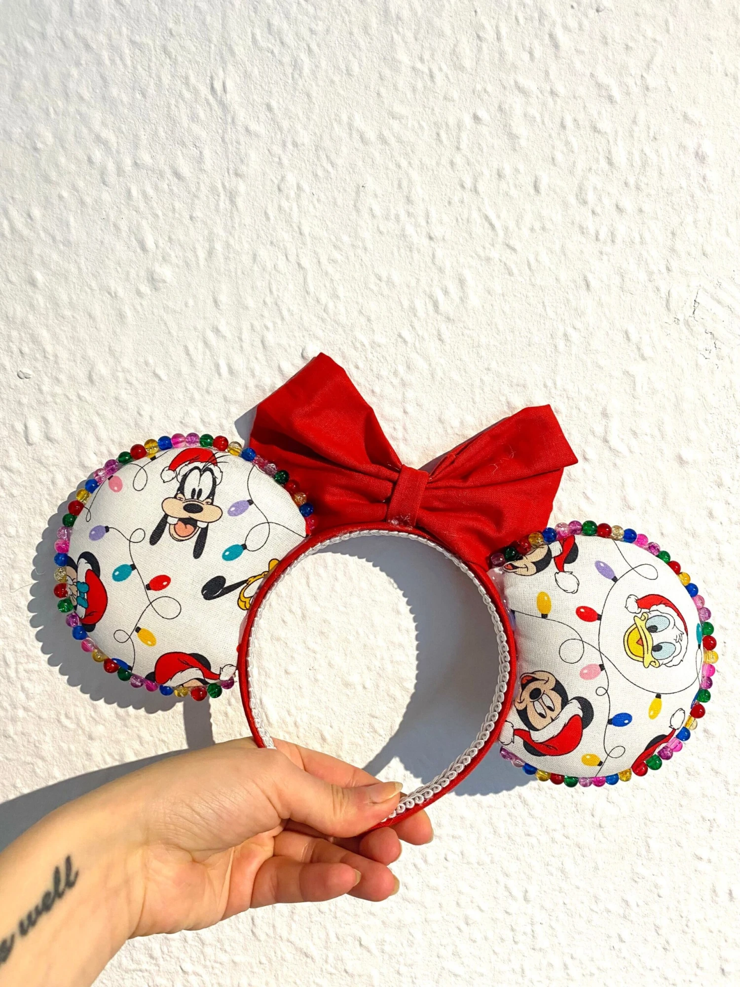 Mickey Mouse And Friends Christmas Disney Ears - Featuring Mickey, Minnie Mouse, Goofy, Donald Duck And Pluto And Christmas Lights 4 Mickey Mouse And Friends Christmas Disney Ears - Featuring Mickey, Minnie Mouse, Goofy, Donald Duck And Pluto And Christmas Lights - Image 2