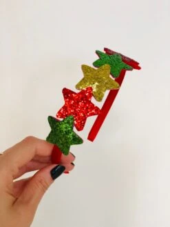 Handmade Star Glitter Headband. Gift, Party, Statement, Flower Girl, Rainbow, Christmas, Stocking Filler, Christmas Eve Box -Cheap Bags & Purses Store il fullxfull.3514508197 kgru