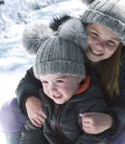 Double Pom Pom Beanie Winter Hat For Kids, Adults, Babies Warm Snug Cosy Winter Cap Fashionable Cute Accessory Gift Idea Birthday Christmas -Cheap Bags & Purses Store il fullxfull.3519818688 9i6l