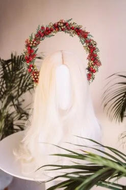 Christmas Halo Crown, Xmas, Halo Headlights, Halo Headpiece, Merry Christmas Crown, Xmas Party Crown, Merry Christmas, Headband, Headdress