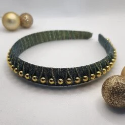 Christmas Headband, Red Festive Hairband, Silver Alice Band, Gold Pearl Garland, Xmas Tinsel, Sparkly Ribbon Bow -Cheap Bags & Purses Store il fullxfull.3538901719 3zyr