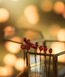 Red Berry Tiara Berries Wreath Tiara Red Crown Christmas Headpiece Rustic Wreath Floral Crown Red Party Christmas Gift -Cheap Bags & Purses Store il fullxfull.3540402680 f9ns