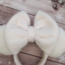 Sherpa Ears Super Cute Fluffy Ivory Teddy Bear Sherpa Ears Perfect Winter Christmas Ears Christmas Gift -Cheap Bags & Purses Store il fullxfull.3541637935 a8x1