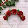Red Rose Headband, Glitter Hair Accessory, Christmas Outfit, Valentine’s Day Flower Crown, Glamorous Accessories, Sparkly, Winter Wedding, -Cheap Bags & Purses Store il fullxfull.3560205695 sqem