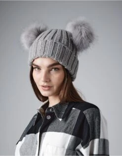 Double Pom Pom Beanie Winter Hat For Kids, Adults, Babies Warm Snug Cosy Winter Cap Fashionable Cute Accessory Gift Idea Birthday Christmas -Cheap Bags & Purses Store il fullxfull.3567435647 2czo