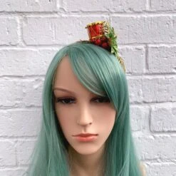 Red And Green, Sparkly Hair Accessory, Christmas Headband, Gold Glitter, Festive Hairband, December Fascinator, Gift For Mum, Party Outfit -Cheap Bags & Purses Store il fullxfull.3581650463 cn2l