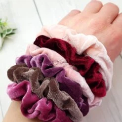 Velvet Scrunchies, Set Of 6 Velvet Scrunchies, Pink Scrunchie, Gift For Girls, Stocking Filler, Christmas Hair Bows, Girls Birthday Gift -Cheap Bags & Purses Store il fullxfull.3645968850 delu