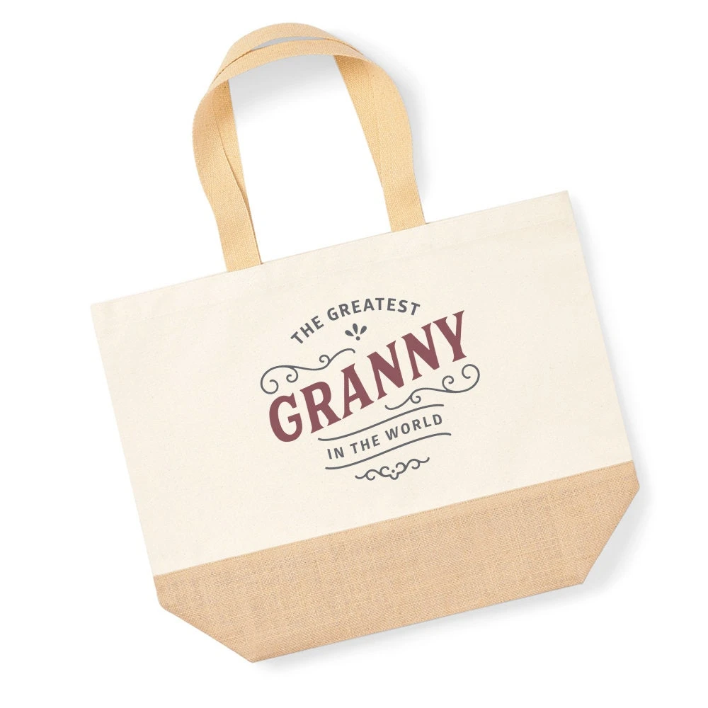 Granny Gift Bag Birthday Present For Granny Keepsake Christmas Granny Shopping Tote Bag Mother’s Day - Size: 36 X 34 X 13 Cm 4 Granny Gift Bag Birthday Present For Granny Keepsake Christmas Granny Shopping Tote Bag Mother’s Day - Size: 36 X 34 X 13 Cm - Image 2