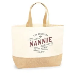 Nannie Gift Bag Birthday Present For Nannie Keepsake Christmas Nannie Shopping Tote Bag Mother’s Day - Size: 36 X 34 X 13 Cm