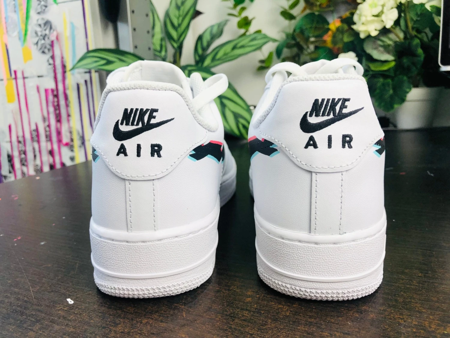 Air Force 1 Glitch Effect Custom Sneaker, Ideal Gift For Christmas, Birthday 9 Air Force 1 Glitch Effect Custom Sneaker, Ideal Gift For Christmas, Birthday - Image 7