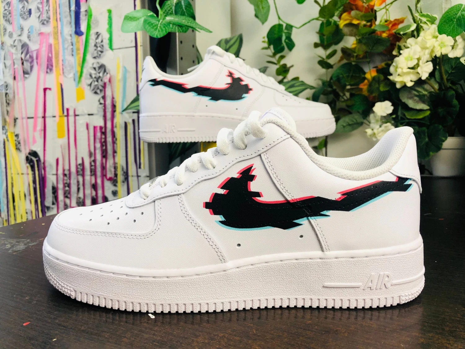 Air Force 1 Glitch Effect Custom Sneaker, Ideal Gift For Christmas, Birthday 10 Air Force 1 Glitch Effect Custom Sneaker, Ideal Gift For Christmas, Birthday - Image 8