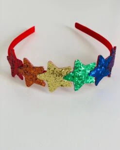 Handmade Star Glitter Headband. Gift, Party, Statement, Flower Girl, Rainbow, Christmas, Stocking Filler, Christmas Eve Box -Cheap Bags & Purses Store il fullxfull.3694449878 rel3