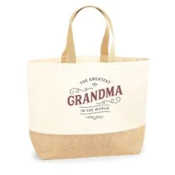Grandma Gift Bag Birthday Present For Grandma Keepsake Christmas Grandma Shopping Tote Bag Mother’s Day - Size: 36 X 34 X 13 Cm