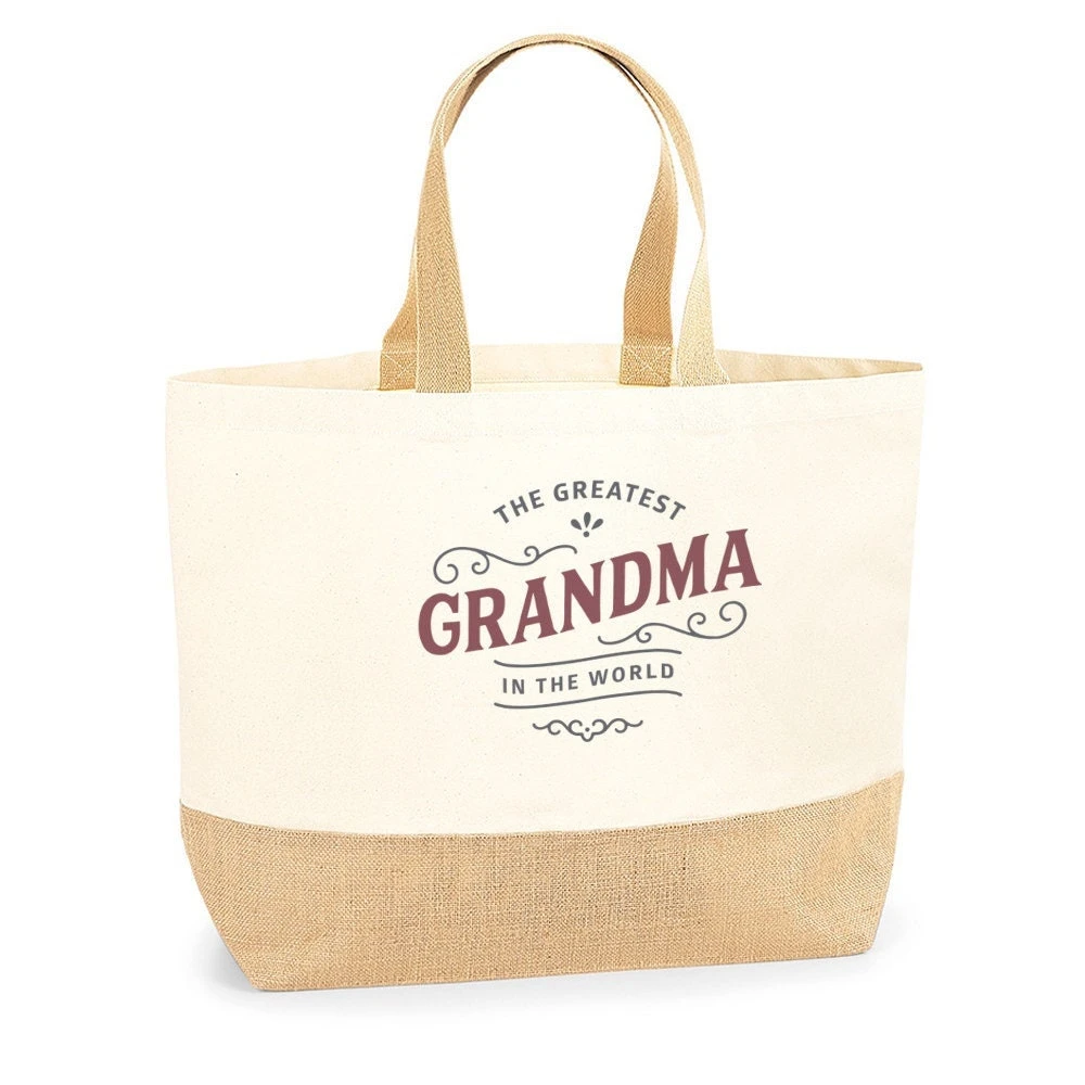Grandma Gift Bag Birthday Present For Grandma Keepsake Christmas Grandma Shopping Tote Bag Mother’s Day - Size: 36 X 34 X 13 Cm 3 Grandma Gift Bag Birthday Present For Grandma Keepsake Christmas Grandma Shopping Tote Bag Mother’s Day - Size: 36 X 34 X 13 Cm