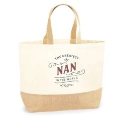 Nan Gift Bag Birthday Present For Nan Keepsake Christmas Nan Shopping Tote Bag Mother’s Day - Size: 36 X 34 X 13 Cm