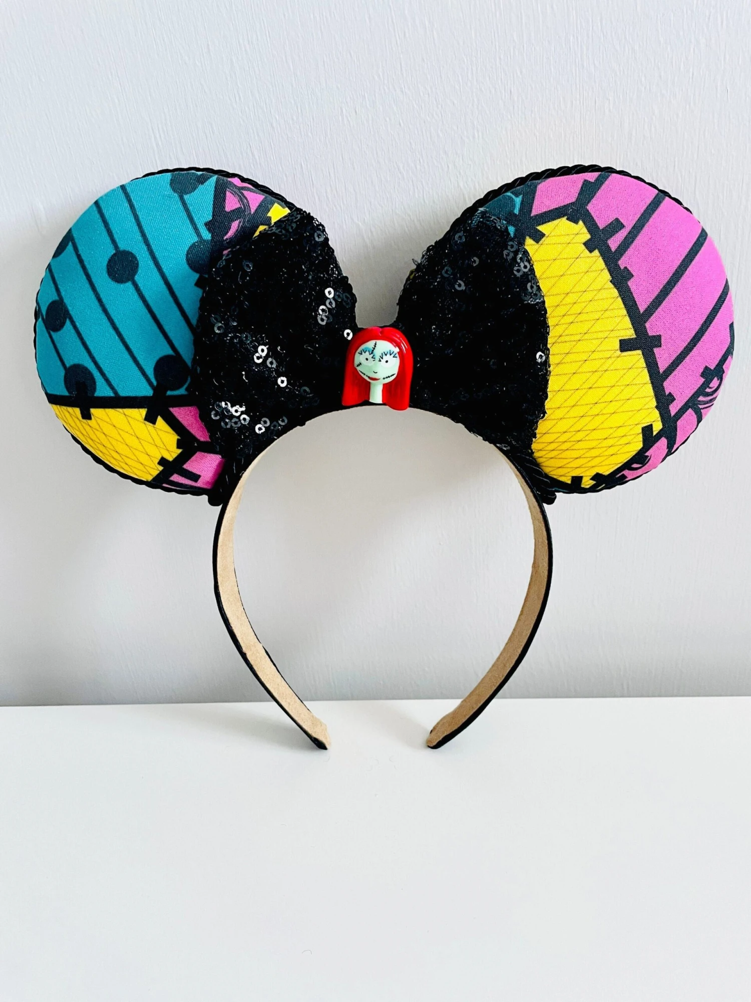 Sally Nightmare Before Christmas Inspired Minnie Ears, Sally Minnie Ears, Halloween Minnie Ears, Jack And Sally Ears, Nightmare Before Ears 3 Sally Nightmare Before Christmas Inspired Minnie Ears, Sally Minnie Ears, Halloween Minnie Ears, Jack And Sally Ears, Nightmare Before Ears