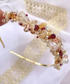 Adult Or Child's Crystal Headpiece, Plum Bridal Headband, Vintage Bridal Headdress, Vintage Wedding Guest Hair Piece, Christmas Headband, -Cheap Bags & Purses Store il fullxfull.3994578068 2i21