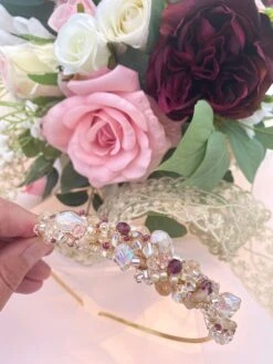 Adult Or Child's Crystal Headpiece, Plum Bridal Headband, Vintage Bridal Headdress, Vintage Wedding Guest Hair Piece, Christmas Headband, -Cheap Bags & Purses Store il fullxfull.3994979824 9gor