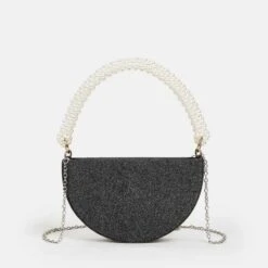 Circle Pearl Handle Clutch Bag/ Evening Bag/ Bridal/ Wedding/ Party/ Anniversary/ Birthday/ Engagement/ Night Out/ Date Night/ Christmas -Cheap Bags & Purses Store il fullxfull.4032447726 gx9q