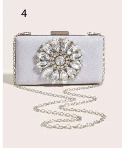 Silver/ Gold Rhinestone Evening Bag/ Clutch/ Wedding/ Bridal/ Anniversary/ Party/ Birthday/ Night Out/ Date Night/ Christmas -Cheap Bags & Purses Store il fullxfull.4100354824 olbq