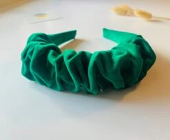Emerald Green Velvet Ruffle Scrunchie Ruched Headband, Green Gathered Crown Hairband, Special Event Party, Wedding, Christmas Gift, Uk Made -Cheap Bags & Purses Store il fullxfull.4114144062 6813