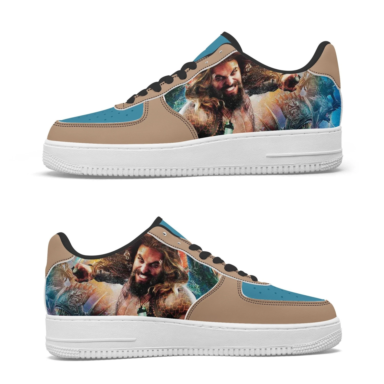 Aquaman Shoes, Sneakers, Leather Low Tops For Men, Women, Kids, Unisex Birthday Gift, Christmas 9 Aquaman Shoes, Sneakers, Leather Low Tops For Men, Women, Kids, Unisex Birthday Gift, Christmas - Image 7