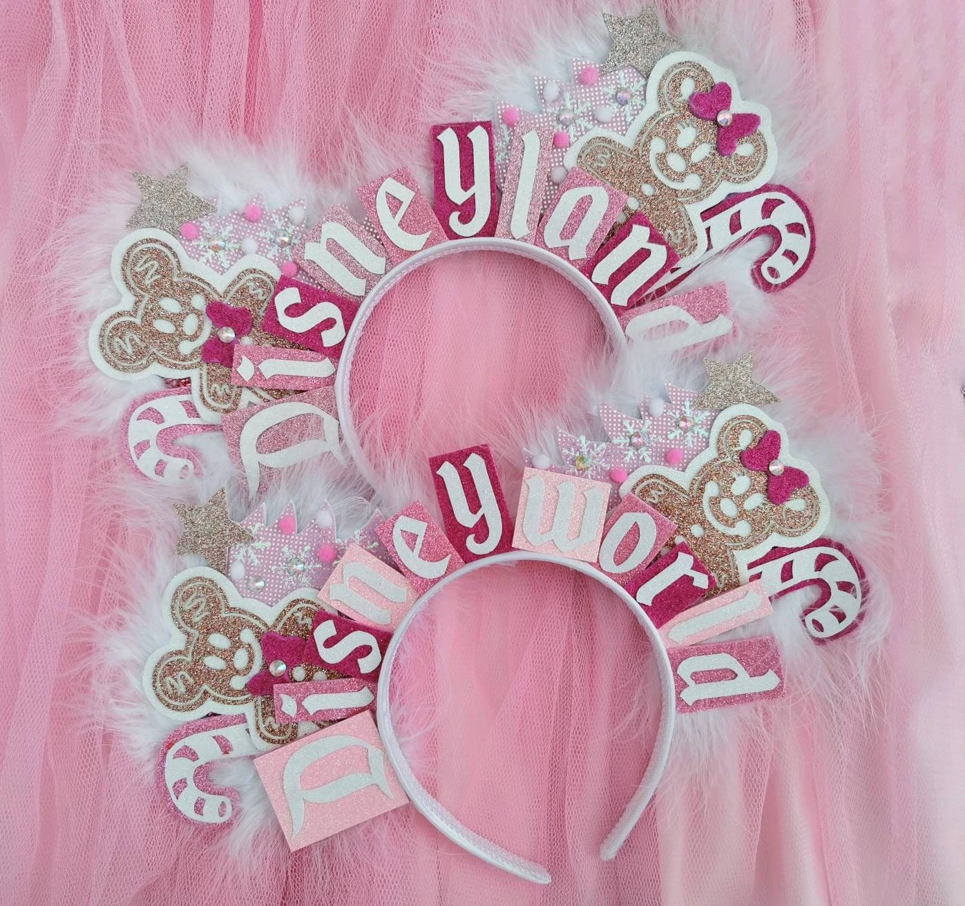 Deluxe Gingerbread Mickey Ears - Christmas Ears - Christmas Tree Headband Xmas Minnie Mouse Ears - DLP WDW Park Ears By Luby And Lola 4 Deluxe Gingerbread Mickey Ears - Christmas Ears - Christmas Tree Headband Xmas Minnie Mouse Ears - DLP WDW Park Ears By Luby And Lola - Image 2