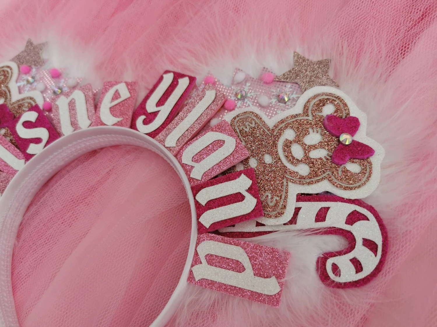 Deluxe Gingerbread Mickey Ears - Christmas Ears - Christmas Tree Headband Xmas Minnie Mouse Ears - DLP WDW Park Ears By Luby And Lola 7 Deluxe Gingerbread Mickey Ears - Christmas Ears - Christmas Tree Headband Xmas Minnie Mouse Ears - DLP WDW Park Ears By Luby And Lola - Image 5