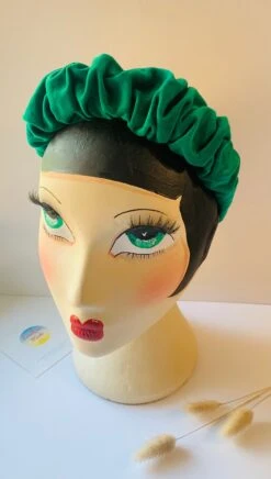 Emerald Green Velvet Ruffle Scrunchie Ruched Headband, Green Gathered Crown Hairband, Special Event Party, Wedding, Christmas Gift, Uk Made -Cheap Bags & Purses Store il fullxfull.4161830125 garu