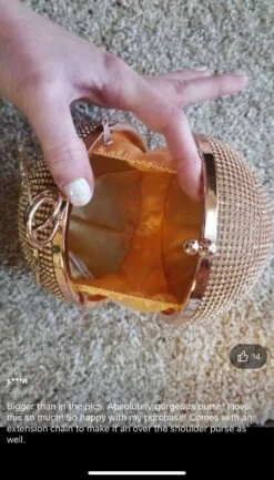 Allover Rhinestone Circle Bag/ Bridal/ Clutch Bag/ Evening Bag/ Wedding/ Party/ Engagement/ Anniversary/ Night Out/ Christmas / Gift -Cheap Bags & Purses Store il fullxfull.4172009552 3gsn