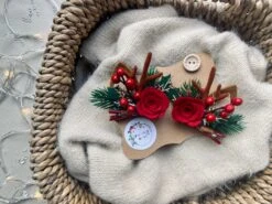 Felt Reindeer Antler Clip Set, Festive Headband With Felted Flowers, Ideal Christmas Day Outfit And Christmas Hairstyles -Cheap Bags & Purses Store il fullxfull.4183300833 40kw