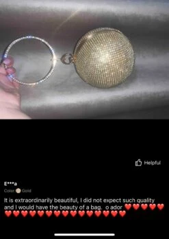 Allover Rhinestone Circle Bag/ Bridal/ Clutch Bag/ Evening Bag/ Wedding/ Party/ Engagement/ Anniversary/ Night Out/ Christmas / Gift -Cheap Bags & Purses Store il fullxfull.4219662423 szsg