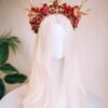Reindeer Headband, Xmas Party, Christmas Flower Crown, Halo Headpiece, Merry Christmas, Christmas Headband, Antlers Crown, Deer Flower Crown -Cheap Bags & Purses Store il fullxfull.4228003240 20wg